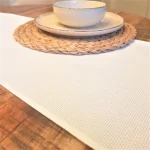 Napron Best Cotton - 35x150 cm, 100% bumbac , etamina, alb - imagine 6