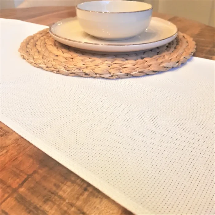 Napron Best Cotton - 35x150 cm, 100% bumbac , etamina, alb - imagine 6