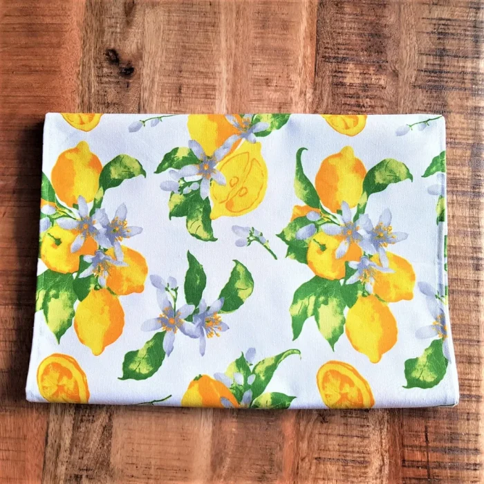 Napron Best Cotton Exotic - 45x180 cm, 100% bumbac , creton impermeabil, flori de lamai - imagine 3