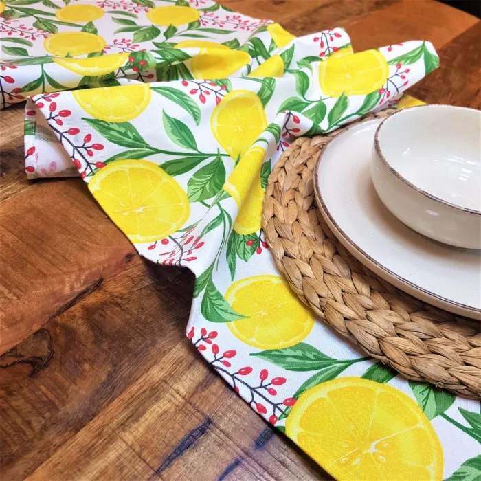 Napron Best Cotton - 35x150 cm, 100% bumbac , etamina, alb - imagine 32