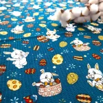 Napron decorativ pentru masa Best Cotton - Paste, 55x180 cm, 100% bumbac, tesatura gofrata, aquamarine 2 - imagine 4