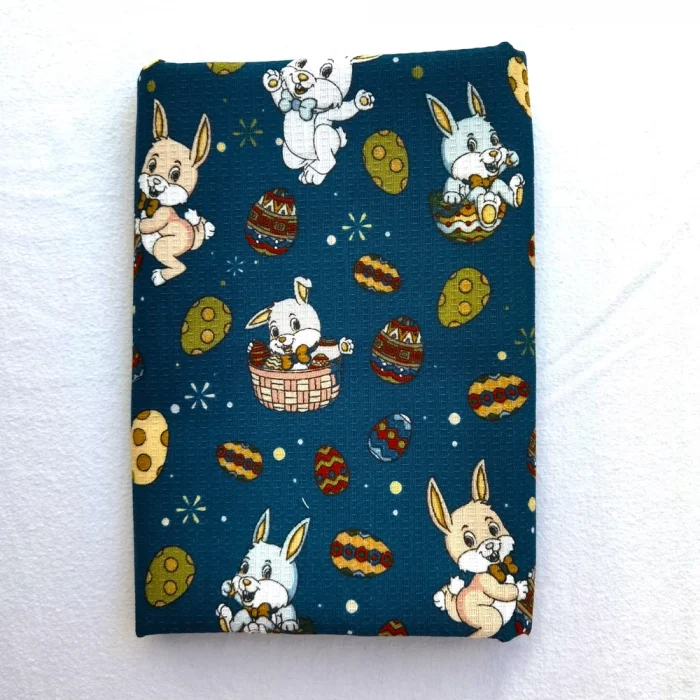 Fata de masa Best Cotton - Paste, 160x160 cm, 100% bumbac, tesatura gofrata, aquamarine 2 - imagine 4