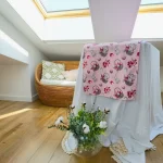 Napron decorativ pentru masa Best Cotton - Paste, 55x180 cm, 100% bumbac, tesatura gofrata, roz 2