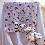 Napron decorativ pentru masa Best Cotton - Paste, 45x160 cm, 100% bumbac, tesatura gofrata, fluturi mov - imagine 2