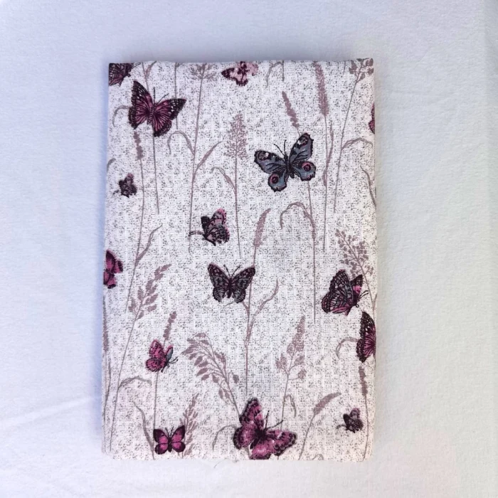 Napron decorativ pentru masa Best Cotton - Paste, 45x160 cm, 100% bumbac, tesatura gofrata, fluturi mov - imagine 5