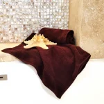 Pachet 2 prosoape de baie Best Cotton Deco - 50x90 cm, 100% bumbac, maro