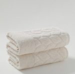Pachet 2 prosoape Best Cotton - Family Pearl, 100% Bumbac, dimensiunea 50x90 cm, catifea - imagine 2