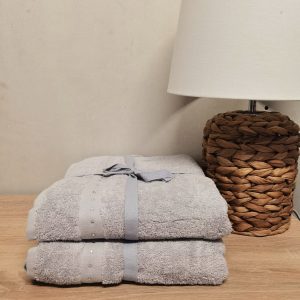 engros Pachet 2 prosoape baie Best Cotton - 100% bumbac, 50x90 cm, mov cu perle 48 engros-lazy