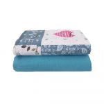 Pachet cearsafuri finet Best Cotton Bebe - 120x150cm, pentru patut bebe, 100% bumbac - 2 buc (8) - imagine 5
