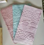 Pachet 3 prosoape Best Cotton Deco 01- pentru picioare - 100% Bumbac, 50x70 cm, 400g/mp - imagine 2