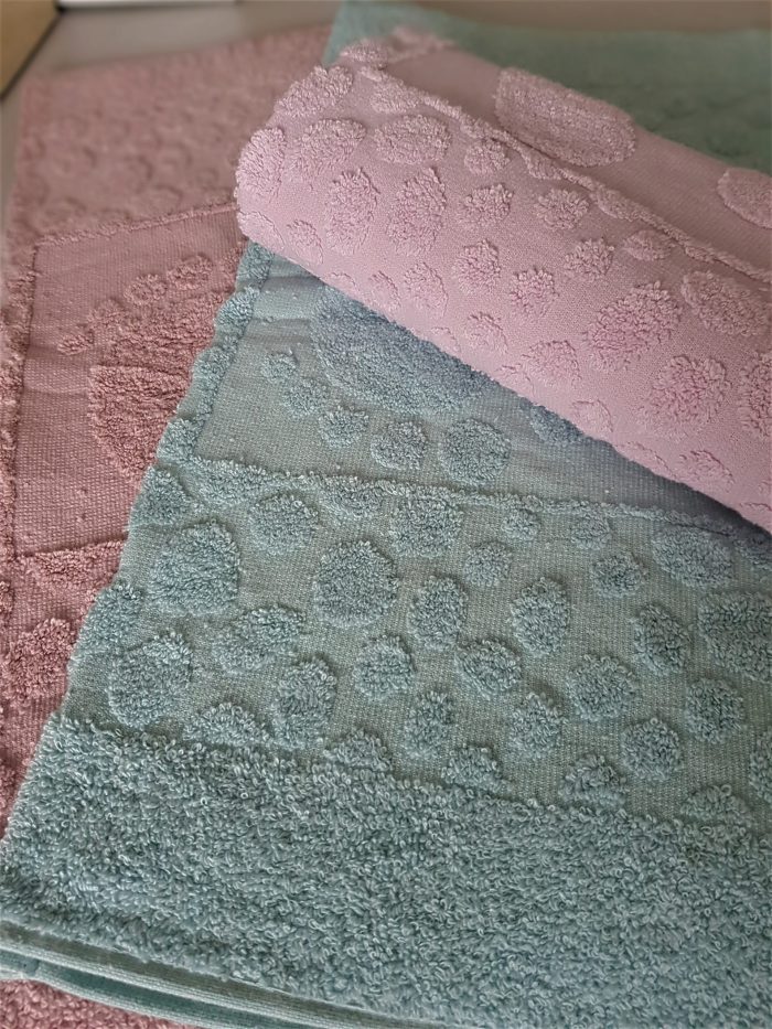 Pachet 3 prosoape Best Cotton Deco 01- pentru picioare - 100% Bumbac, 50x70 cm, 400g/mp - imagine 3