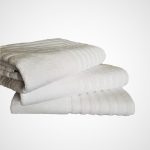 Pachet 3 prosoape Best Cotton Waves 1 - pentru picioare - 100% Bumbac, 50x70 cm, alb, 500g/mp