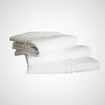 Pachet 3 prosoape Best Cotton Waves 3 - pentru picioare - 100% Bumbac, 50x70 cm, alb, 500g/mp - imagine 4