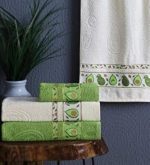 Pachet 4 prosoape Best Cotton - Family Avocado, 100% Bumbac, 2 buc 50x90 cm si 2 buc 70x140 cm,