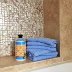 Pachet 6 bucati prosoape baie pentru maini - Pastel uni, 30x50 cm, 100% Bumbac, bleu - imagine 2