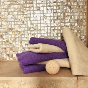 engros Pachet 2 prosoape baie Best Cotton - 100% bumbac, 50x90 cm, mov cu perle 38 engros-lazy