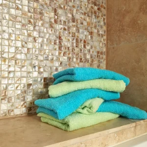 engros Pachet 2 prosoape baie Best Cotton - 100% bumbac, 50x90 cm, mov cu perle 42 engros-lazy