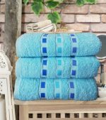 Pachet 6 prosoape Best Cotton - Family Pinch tourquoise, 100% Bumbac, dimensiune 50x90 cm - imagine 4