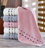 Pachet 6 prosoape Best Cotton - Family Pinch rose, 100% Bumbac, dimensiune 50x90 cm