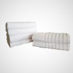 Pachet 6 prosoape Best Cotton Waves 1 - pentru fata - 100% Bumbac, 50x90 cm, alb, 500g/mp