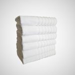 Pachet 6 prosoape Best Cotton Waves 1 - pentru fata - 100% Bumbac, 50x90 cm, alb, 500g/mp - imagine 4