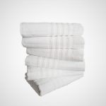 Pachet 6 prosoape Best Cotton Waves 3 - pentru fata - 100% Bumbac, 50x90 cm, alb, 500g/mp - imagine 3