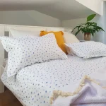 Pachet cearceaf de pat 220x240 cm + 2 fete de perna 50x70 cm Best Cotton Deco 30 - Ranforce color, 100% bumbac - imagine 4