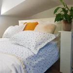 Pachet cearceaf de pat 220x240 cm + 2 fete de perna 50x70 cm Best Cotton Deco 30 - Ranforce color, 100% bumbac