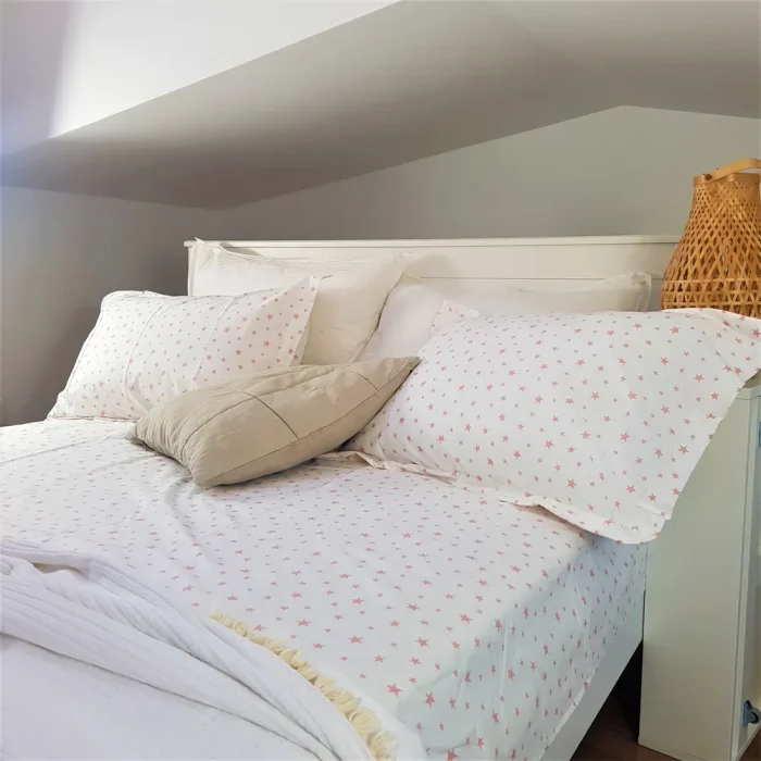 Pachet cearceaf de pat 220x240 cm + 2 fete de perna 50x70 cm Best Cotton Deco 30 - Ranforce color, 100% bumbac - imagine 10