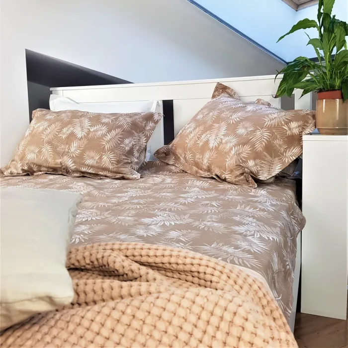 Pachet cearsaf de pat 220x240 cm + 2 fete de perna 50x70 cm Best Cotton Deco 51 - Ranforce color, 100% bumbac - imagine 3