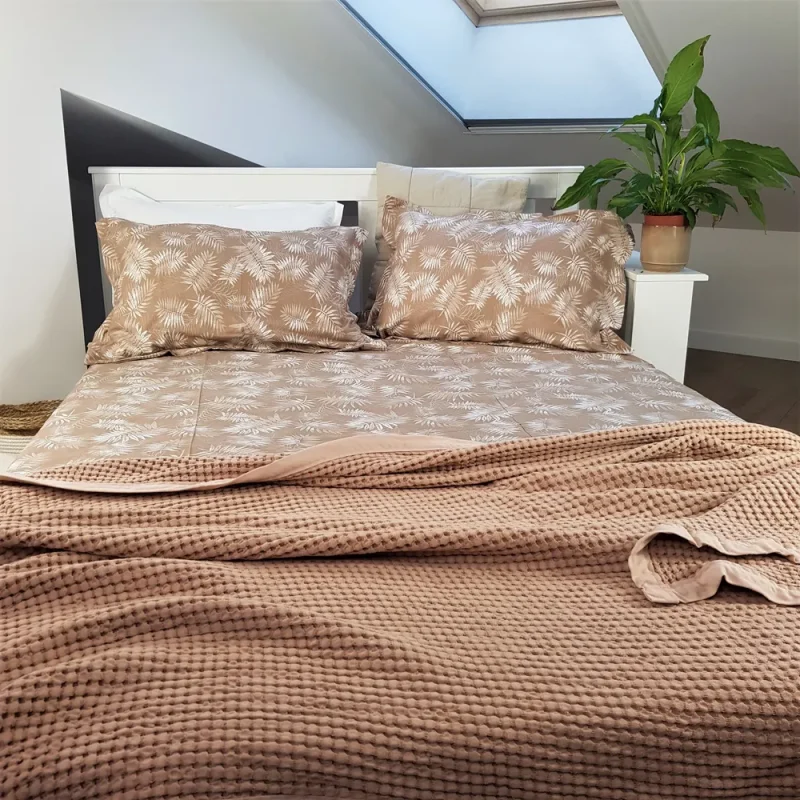 engros-pachet pentru pat astoria home cearsaf de pat 220x240 cm si set de fete perna 50x70 cm ranforce color deco bumbac 2