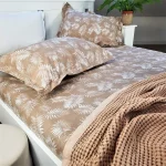 Pachet cearsaf de pat 220x240 cm + 2 fete de perna 50x70 cm Best Cotton Deco 51 - Ranforce color, 100% bumbac