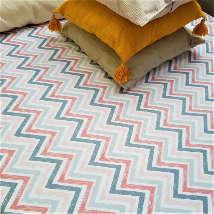 Pachet cearceaf de pat 220x240 cm + 2 fete de perna 50x70 cm Best Cotton Deco 25 - Ranforce color, 100% bumbac - imagine 3