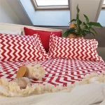 Pachet cearceaf de pat 220x240 cm + 2 fete de perna 50x70 cm Best Cotton Deco 58 - Ranforce color, 100% bumbac - imagine 4