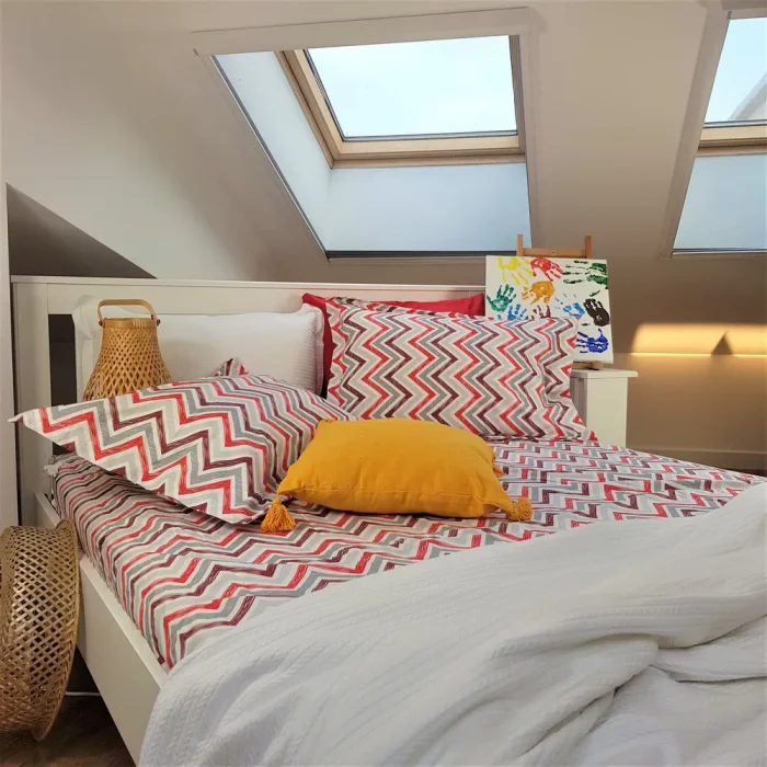 Pachet cearsaf de pat 220x240 cm + 2 fete de perna 50x70 cm Best Cotton Deco 55 - Ranforce color, 100% bumbac - imagine 4