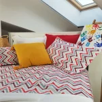 Pachet cearsaf de pat 220x240 cm + 2 fete de perna 50x70 cm Best Cotton Deco 55 - Ranforce color, 100% bumbac