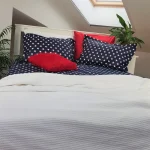 Pachet cearsaf de pat 220x240 cm + 2 fete de perna 50x70 cm Best Cotton Deco 53 - Ranforce color, 100% bumbac - imagine 3