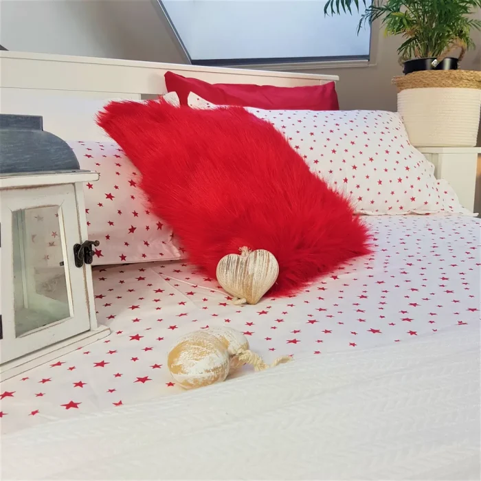 Pachet cearceaf de pat 220x240 cm + 2 fete de perna 50x70 cm Best Cotton Deco 57 - Ranforce color, 100% bumbac - imagine 6