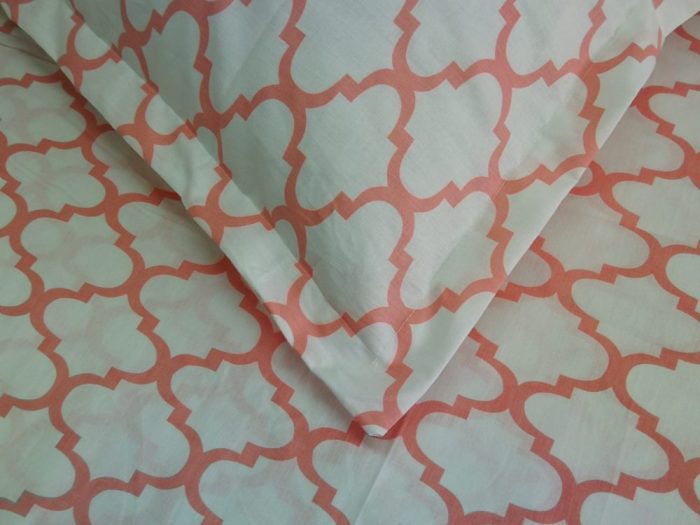 Pachet cearceaf de pat 220x240 cm + 2 fete de perna 50x70 cm Best Cotton Deco 3 - Ranforce color, 100% bumbac - imagine 5