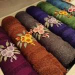 Pachet 6 prosoape Best Cotton - Bavaro Collection 16, 100% Bumbac, dimensiunea 50x90 cm, cu broderie