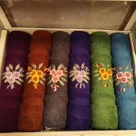 Pachet 6 prosoape Best Cotton - Bavaro Collection 16, 100% Bumbac, dimensiunea 50x90 cm, cu broderie - imagine 3