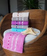 Pachet 6 prosoape Best Cotton - Family Pinch pastel, 100% Bumbac, dimensiune 50x90 cm