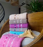 Pachet 6 prosoape Best Cotton - Family Pinch pastel, 100% Bumbac, dimensiune 50x90 cm - imagine 5