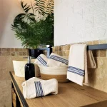 Pachet 4 prosoape pentru baie Best Cotton - Unique, 40x75 cm, 100% bumbac, crem - imagine 3