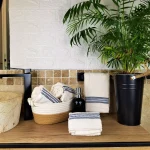 Pachet 4 prosoape pentru baie Best Cotton - Unique, 40x75 cm, 100% bumbac, crem