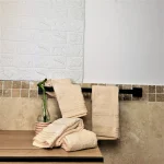 Pachet 4 prosoape pentru baie Best Cotton - Unique, 40x75 cm, 100% bumbac, ivoire - imagine 4