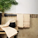 Pachet 4 prosoape pentru baie Best Cotton - Unique, 40x75 cm, 100% bumbac, ivoire