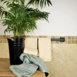 Pachet 4 prosoape pentru baie Best Cotton - Unique, 40x75 cm, 100% bumbac, ivoire si gri