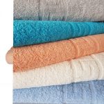 Prosop Best Cotton Greek Border color - 70% Bumbac, 30% poliester, 450g/mp , tourquoise - imagine 2