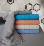 Prosop Best Cotton Greek Border color - 70% Bumbac, 30% poliester, 450g/mp , ivoire - imagine 4